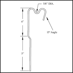 RS1 Single Support Line Drawing